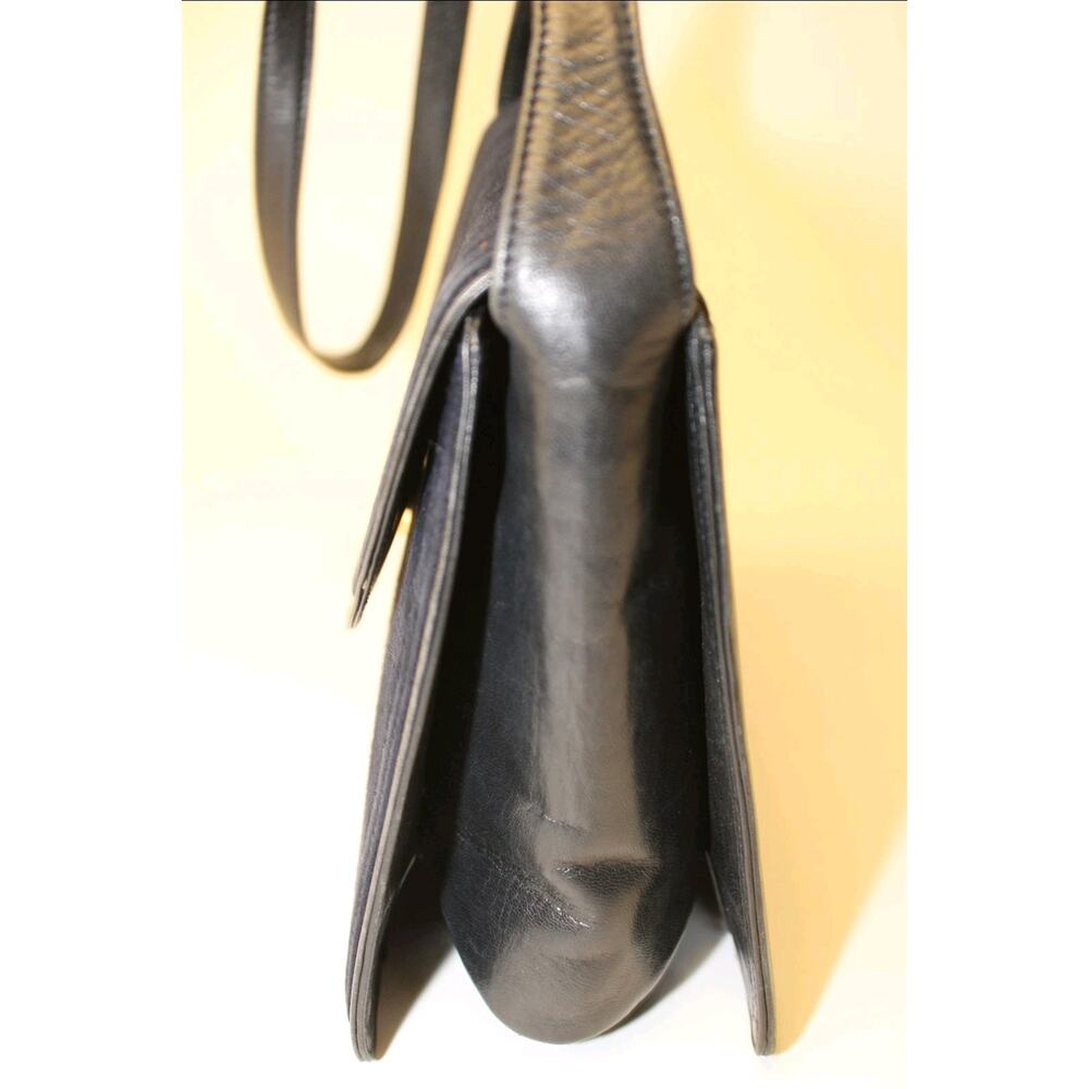 Bruno Magli Vintage Italy Made Womens Blue Suede Leather Satchel Shoulder Bag - Picture 7 of 15